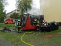 Brand Frittenwagen Pkw Koeln Vingst Passauerstr P21
